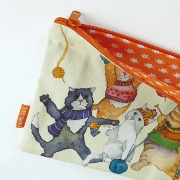 bolsa para agujas rectas gatos emma ball - Imagen 2